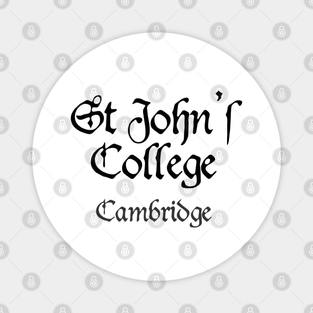 Cambridge St John's College Medieval University Magnet by RetroGeek